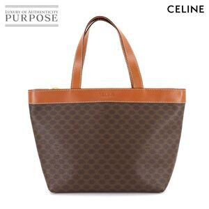 Celine Macadam handbag brown leather